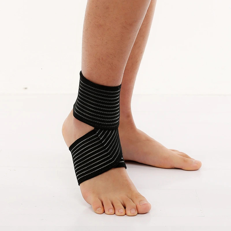 Pressurized Bandage Ankle Support Brace Protector Foot Strap Elastic Belt Fitness Sports Gym Badminton Accessories 250530