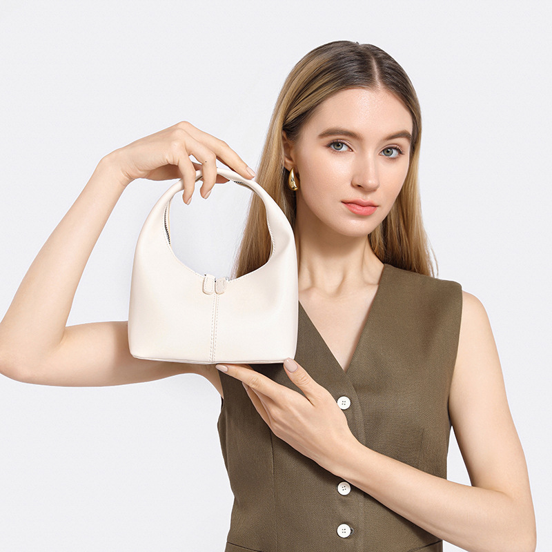 designer High-End Small Bag 2025 New Fashion Casual Versatile Underarm Bag Summer Textured Women's Handheld Dumpling Bag