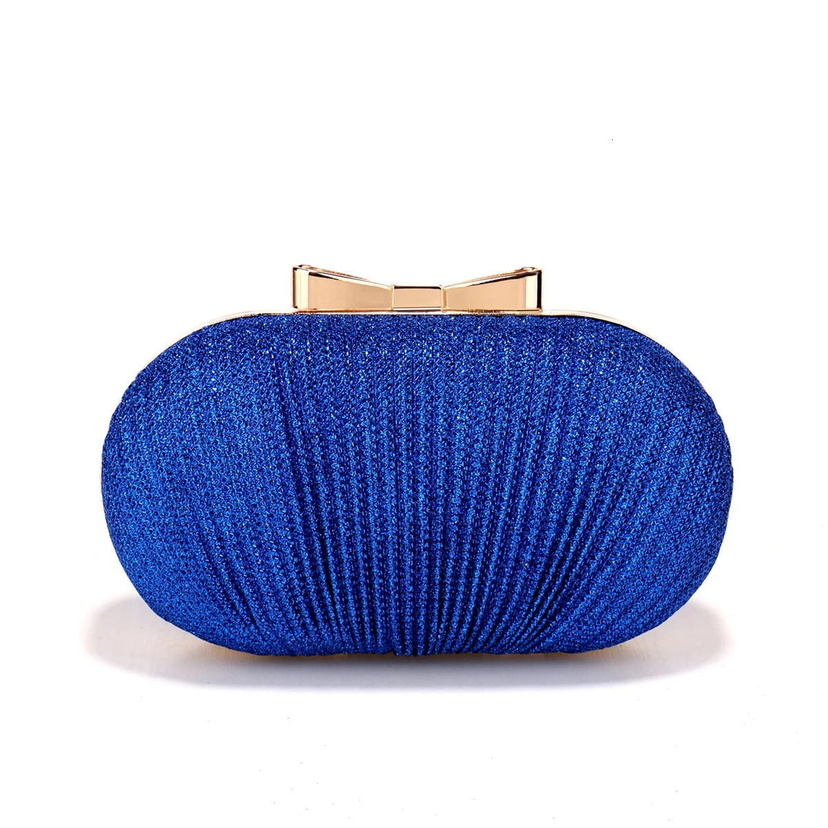 Fashion Women Clutch Bags Ruched Casual Lady Evening Bags Golden Metal Chain Handbags Bling Sequined Banquet Dinner Prom Holder 250528