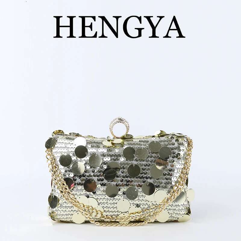 Glamorous Evening Clutch Bag Women - Stylish Party Purse With Round Sequins, Perfect For Weddings, Proms & Formal Events