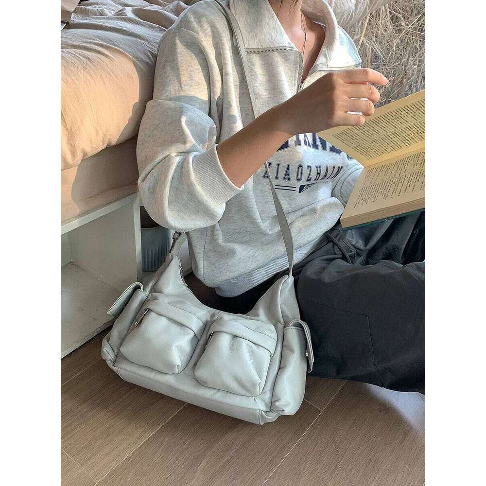 Vintage Crossbody For Women Messenger Large Capacity Soft PU Leather Multiple Pockets Female Shoulder Bag Black Bolsas