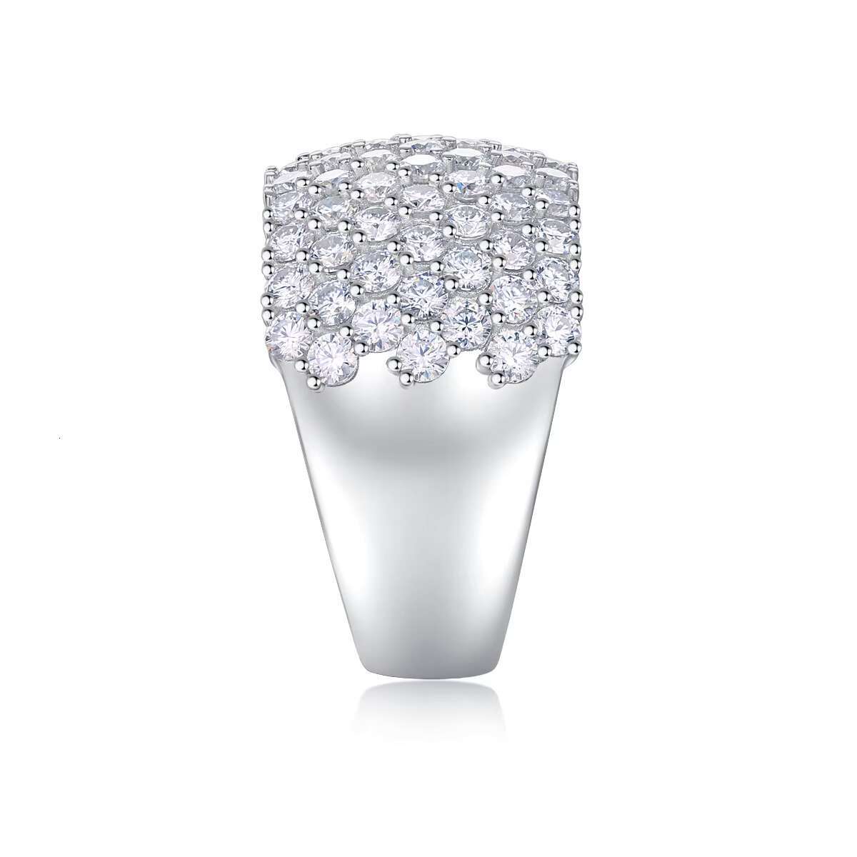 Classic Custom Fashion Women Rings Trendy Anniversary Gift Open Diamond Romantic Sterling Silver Bling 925 Rings R240113688