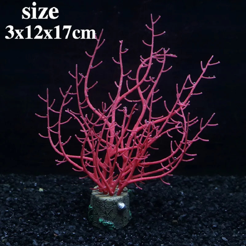 Fish Tank Ornament Silicone Noctilucent Coral Simulation Underwater Plants Aquarium Decoration Aquatic Landscape 250530