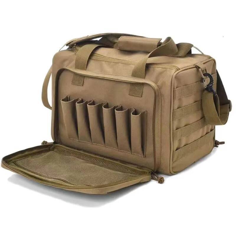 Military Handgun Waterproof Shoulder Bag Tactical Accessories Training Range Shooting Supplies