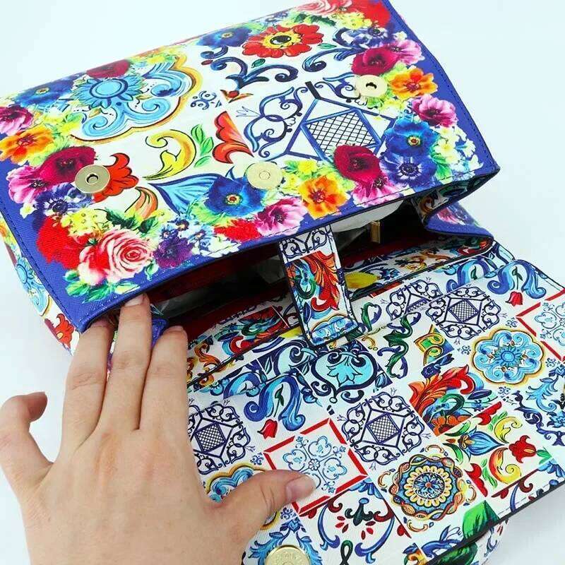 Designer bag 52 Leather Purse Suit Printing Shoulder Totes Ladies Bolsa Classic Crossbody Bags For Women Frame Purses And Handbag