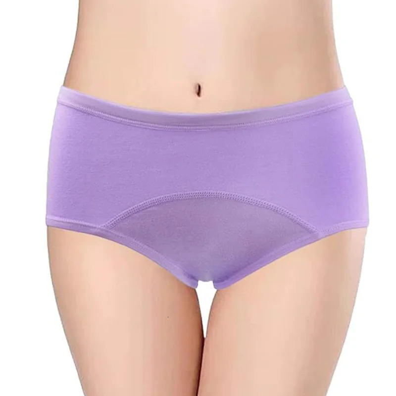 5PCS Menstrual Panties Physiological Pants Teens Breathable Leakproof Brief Postpartum Underwear 250526