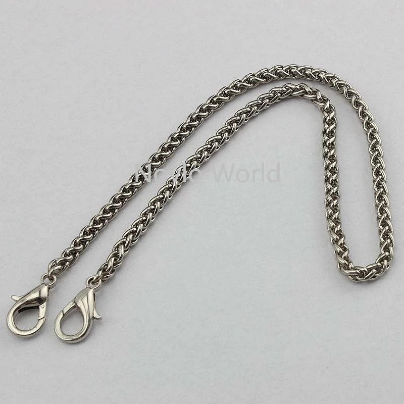 5mm wide bushy wheat chains total 60-130cm with 2 lobster clasp for replace purse small chain strap 250530