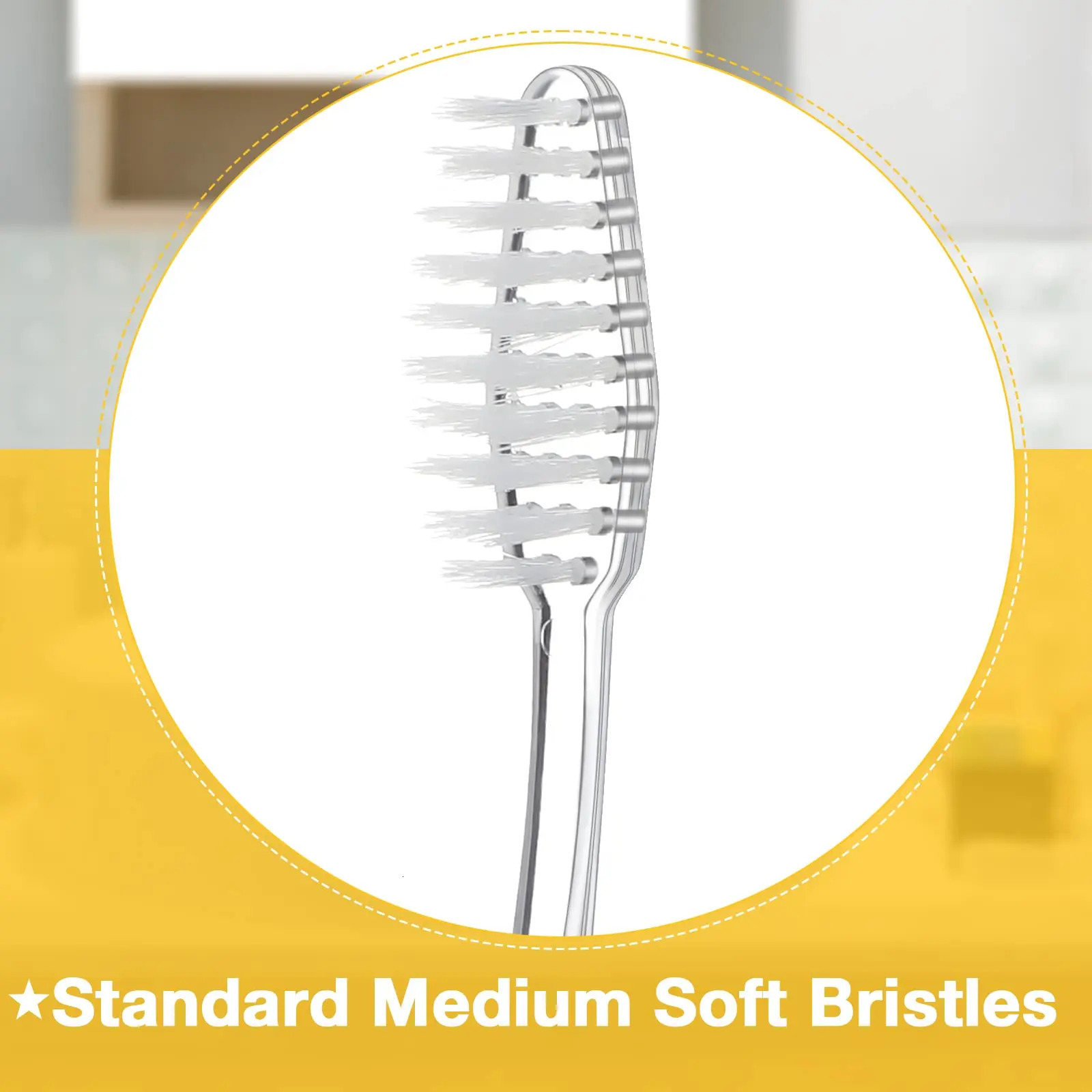 100PCS Bulk Toothbrushes Individually Wrapped Disposable Toothbrush for el Travel and Homeless 250528