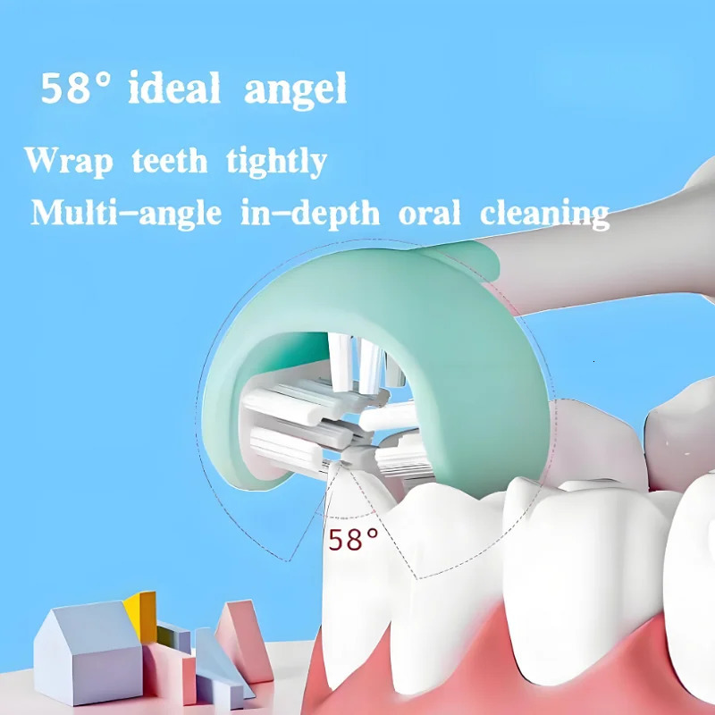 Type C Adult 3 Sides Toothbrush Soft Bristles 3D Nano U-Shaped Household Cleaning Toothbrush 250528