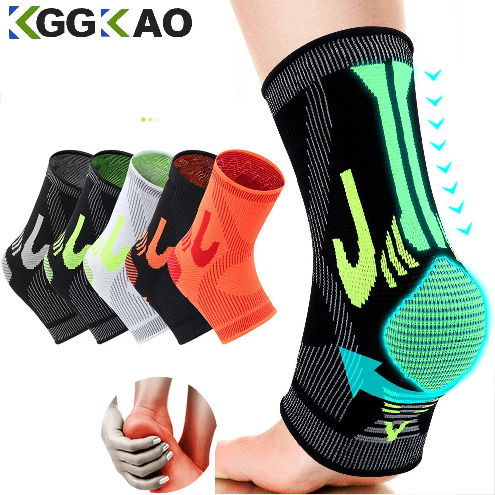 1Pcs Ankle Compression Sleeve for WomenMenAnkle Brace Sprained Toeless Sock Arch Heel Pain Relief 250530