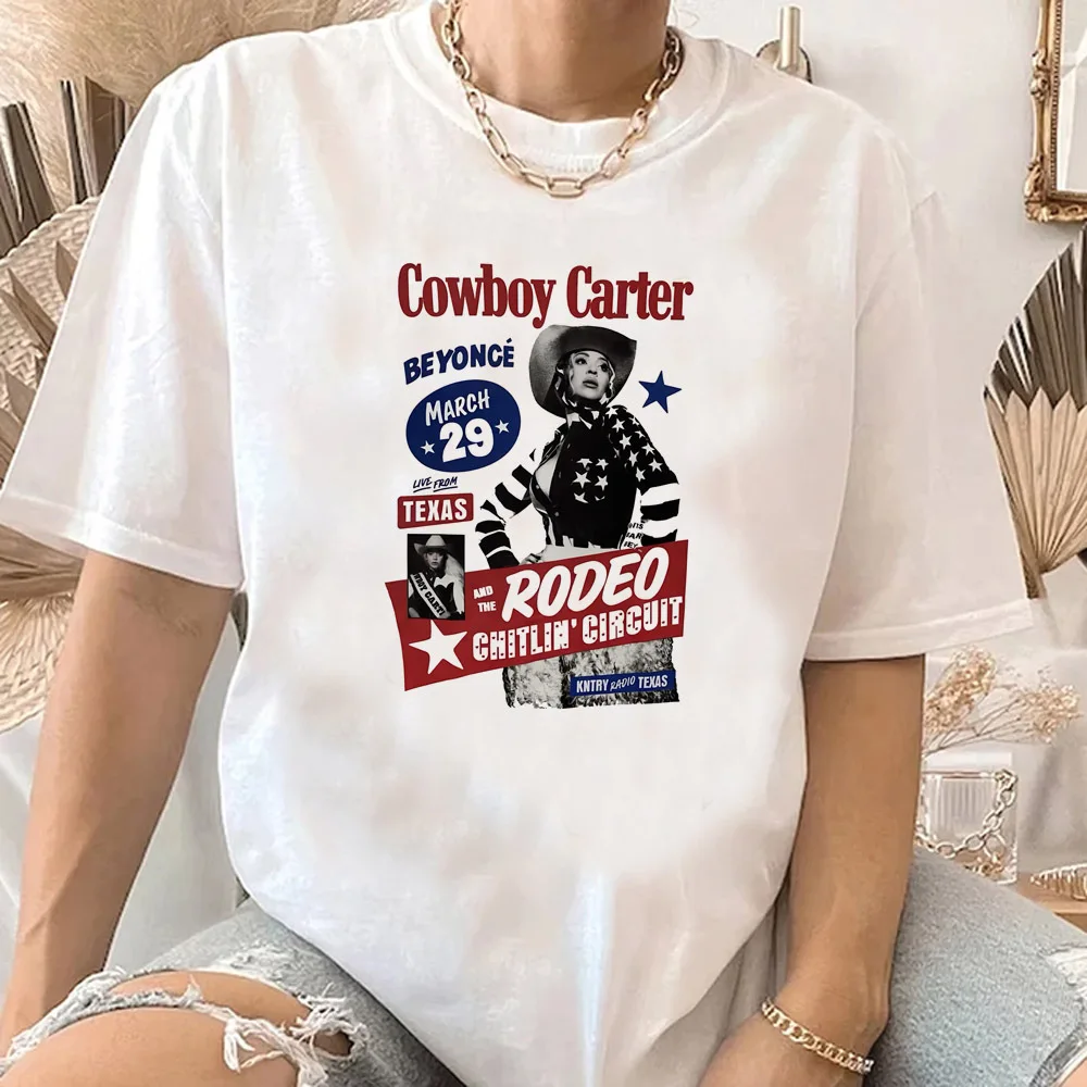 Beyonce Cowboy Carter shirt female Graphic anime 80s Pastel Retro tshirt Comfortable Digital Pop Culture Punk Pastel Classic