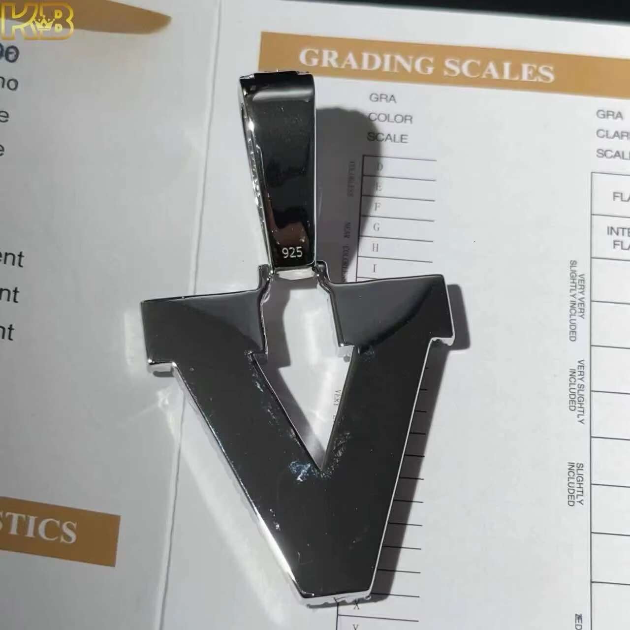 925 Silver Custom Letter Necklace Pendant Moissanite Stones Iced Out Finish Stylish Unique Jewelry Perfect Special Moments