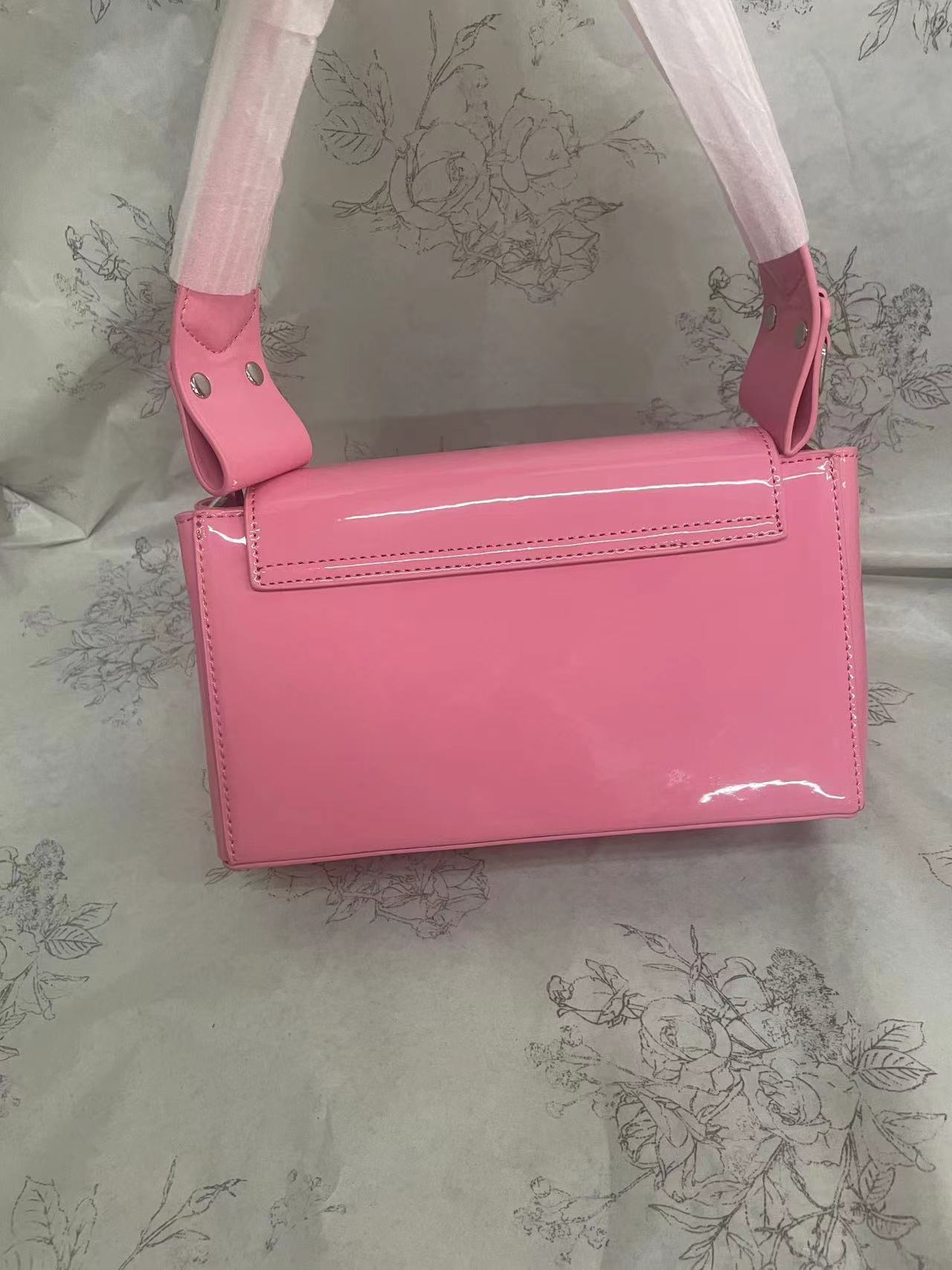 Empress Dowager Saturn's for Women New High end Light Luxury One Shoulder Women's Pink Chain Crossbody Small Square Bag