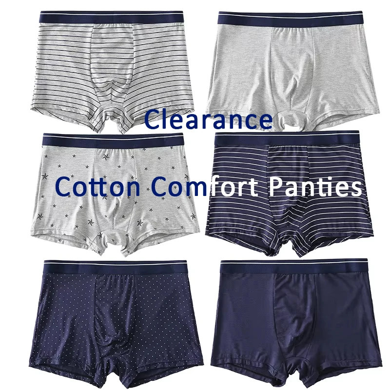 Mens Panties Underwear Boxers Breathable Man Boxer Underpants Comfortable Male Shorts Elastic Wide Waistband Euro Size 250530