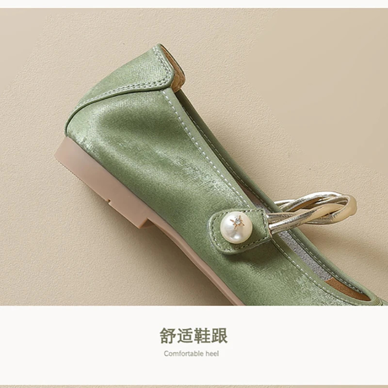 Womens Round Toe Flat Shoes - Casual Fashion Spring/Autumn Office Work Pumps Slip-On Comfort Ladies Flats Arrival 250528