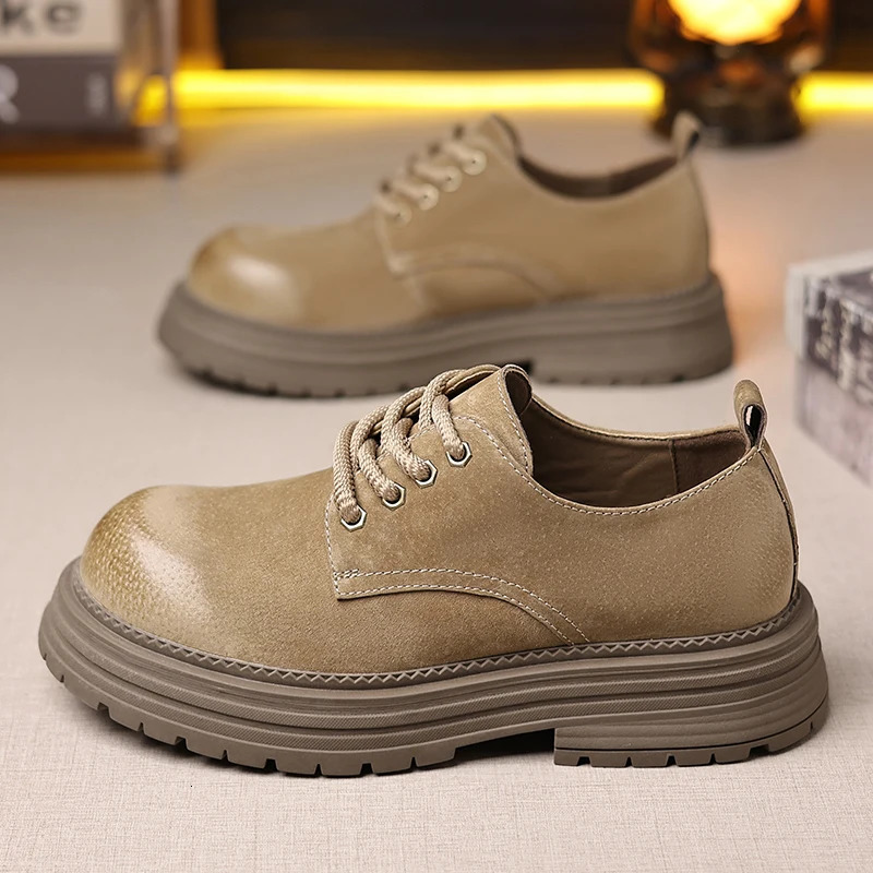 Mens Leathe Oxford Comfortable Dress Shoes Originals Lace Up Formal Business Casual Daily Derby Shoes for Male 250526