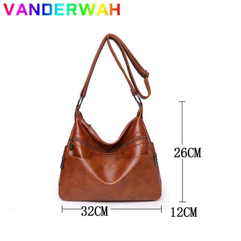 3 Layers Zippers Handbag High Quality Big Shoulder Crossbody Designer Messenger Sac Small Casual Tote Bags