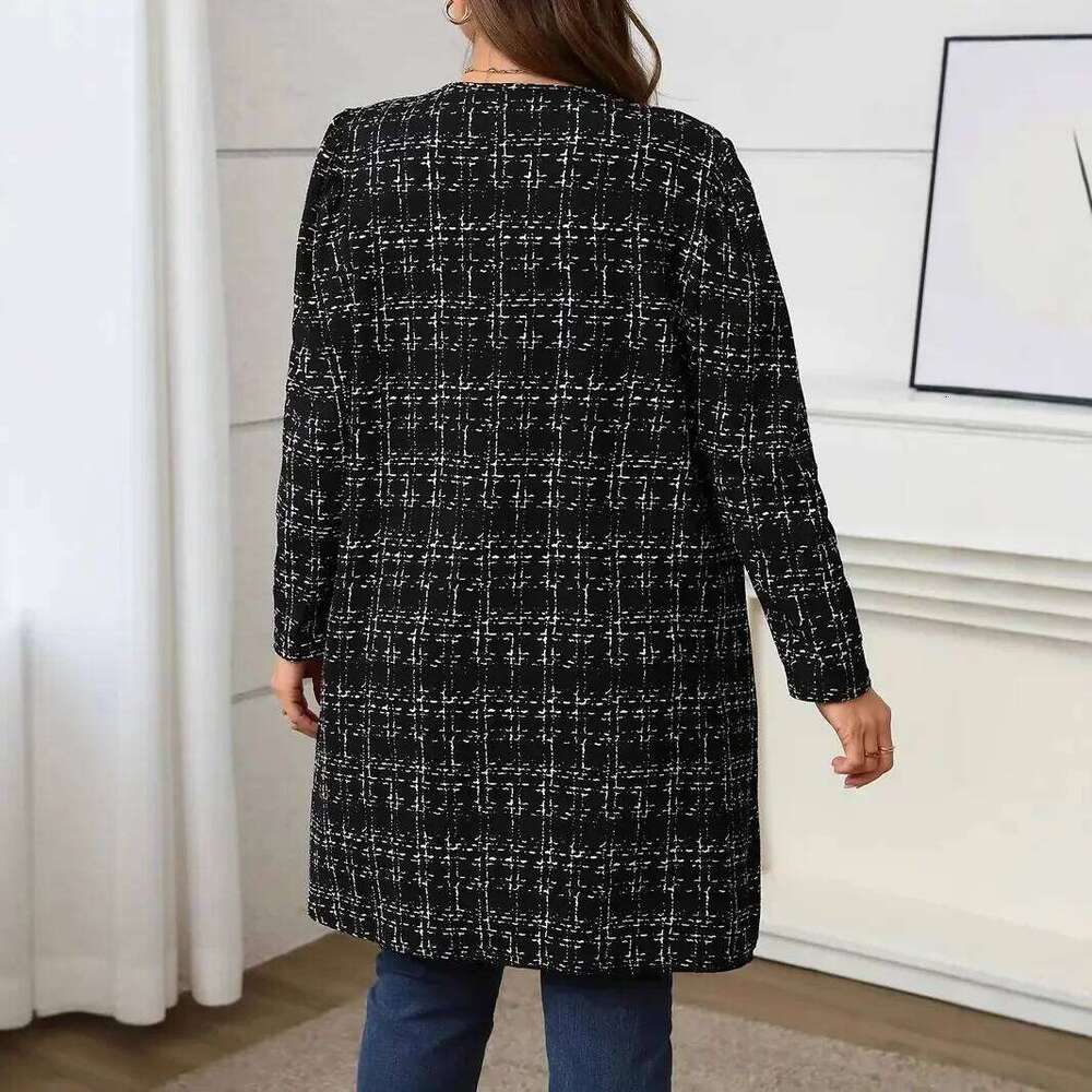 Plus Fashionable plus Size Outerwear Elegant Little Fragrance Style Coat for Plump Women New Arrival Autumn Winter Seaso... High quality, fashionable,