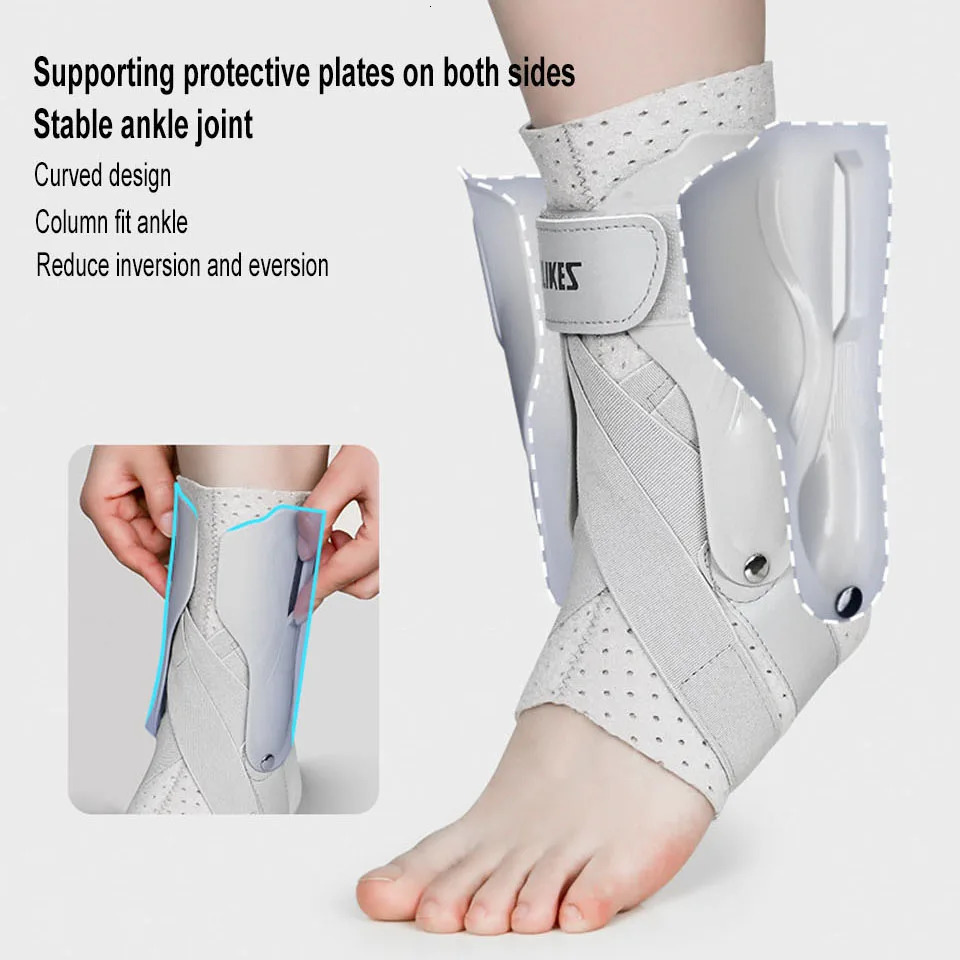 AOLIKES 1PCS Ankle Sprained Support Brace Splint Stabilizer Protect for Injury Recovery Achilles Tendonitis 250530