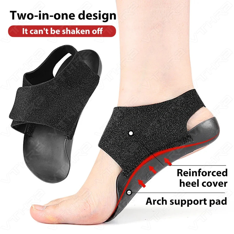 VTHRA Arch Support Orthopedic Insole For Walk With Arch Half Pad X/O Type Leg With Self-Adhesive Strap Wearable Shoe Heel Cover 250528