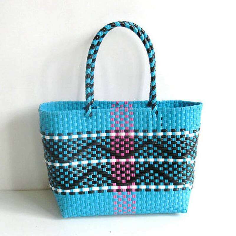 2022 Woven Handbags For Women Plastic Shoulder Beach Waterproof Environmental Protection Female Small Large Bags