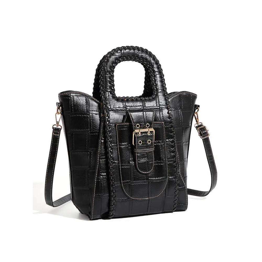 Hot Selling QJBY Women's Fashion Tote Bags New In Handbag Designer Brand High-End Leather Large Capacity Multi-Layer Send Wallet