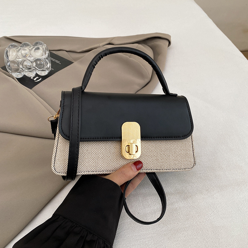 Trendy And Stylish Women's Bag 2025 New Commuter Shopping Bag Fashion Versatile Crossbody Color Block Free Shipping Designer Underarm Small Squar