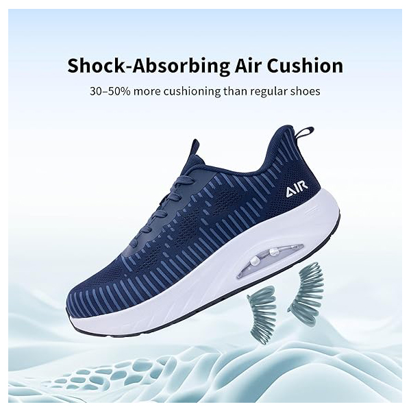 AOV Designer Shoes Men's Wide Toe Box Walking Shoes with Arch Support Orthotic Tennis Sneakers for Plantar Fasciitis Bunions Flat Feet