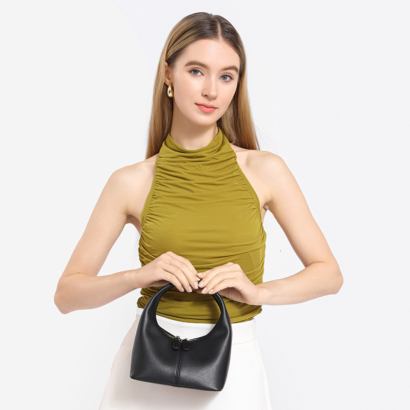 designer High-End Small Bag 2025 New Fashion Casual Versatile Underarm Bag Summer Textured Women's Handheld Dumpling Bag