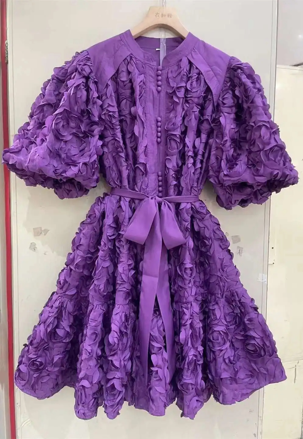 Women Dresses Summer Elegant Luxury 3D Flower Evening Dresses Women Summer Holiday Bubble Sleeve Party Prom Dress Formal Occasion 2025