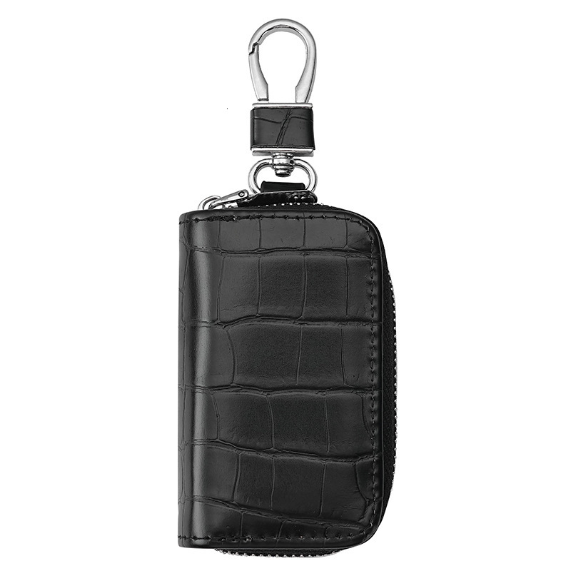 fashion European and American crocodile pattern men s fashion business fashion car key box designer lightweight and portable home men s key bag