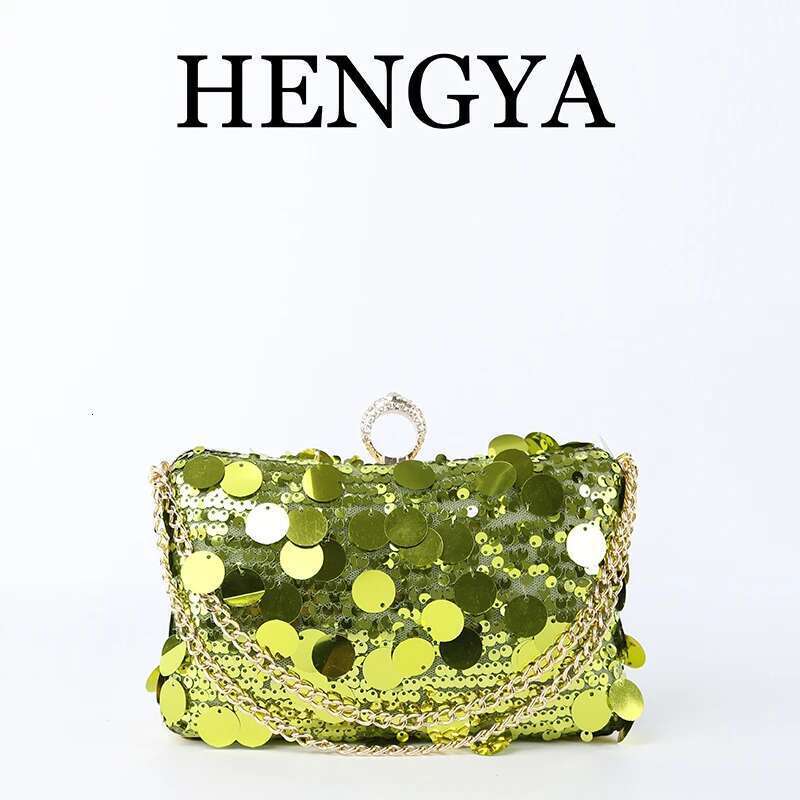 Glamorous Evening Clutch Bag Women - Stylish Party Purse With Round Sequins, Perfect For Weddings, Proms & Formal Events