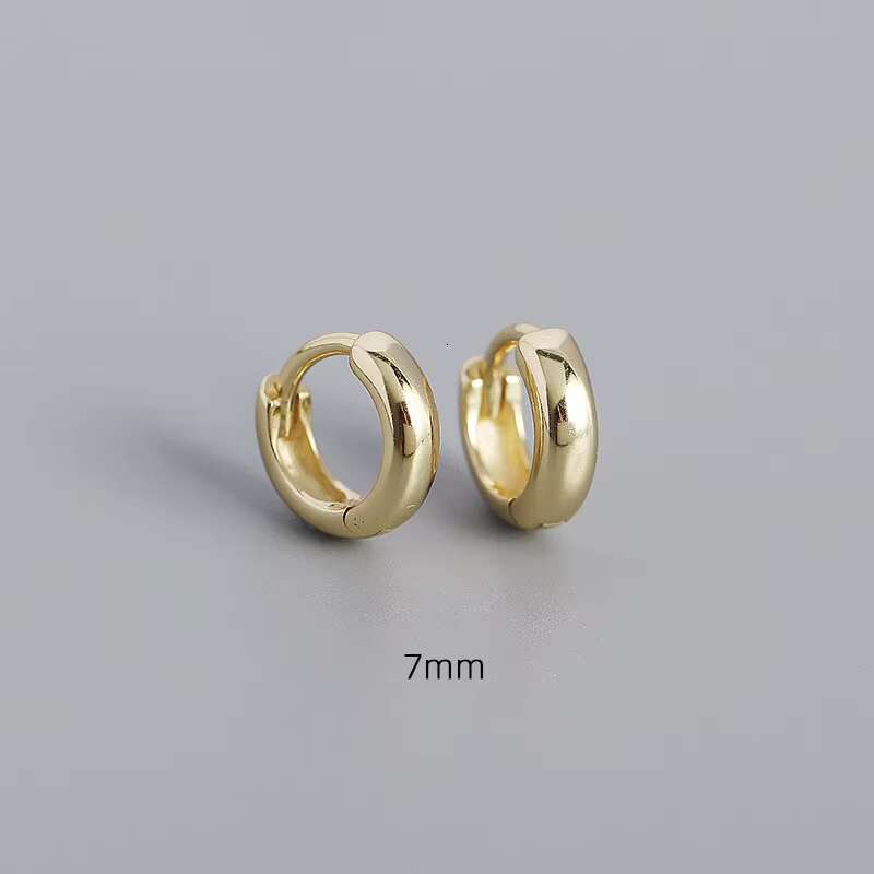 Silver Jewelry Manufactures Bold Hoop Earrings 14K 18K Gold Vermeil 925 Sterling Huggies Drop Fashion Jewelry