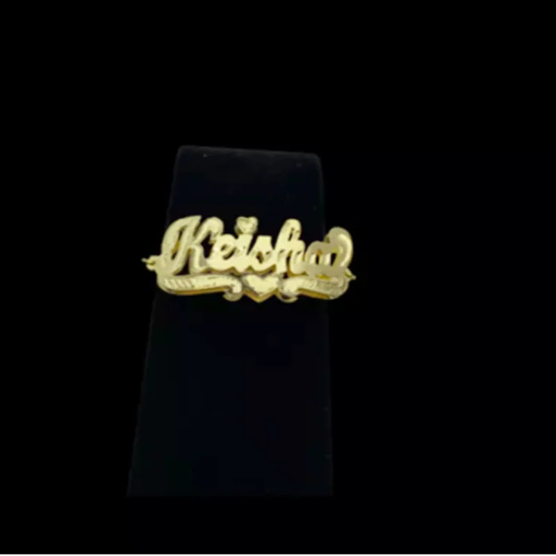 Double Plated Custom Earring Personalized Women Letter Customized Name Earrings Hiphop Women Jewelry Drop 250529