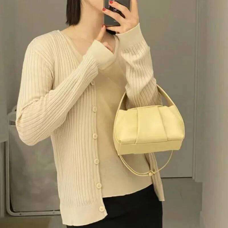 Jamhoo New Handbag Women Single Shoulder Crossbody Bags Versatile Korean Style Pleated Cloud Bag Bolsos
