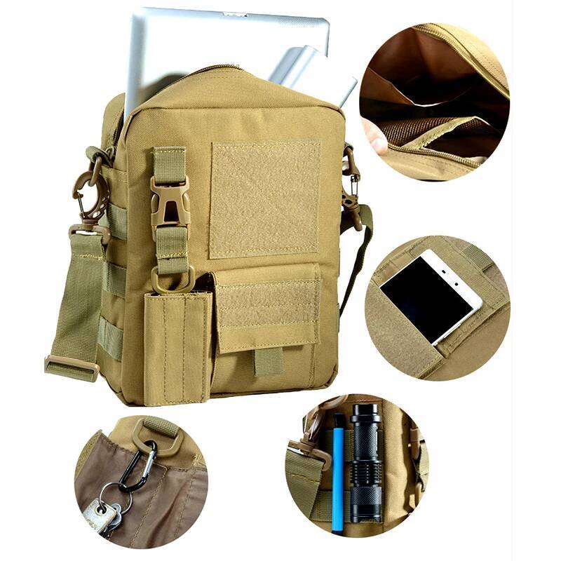 Multifunction Messenger Bag Men EDC Pack Outdoor Sport Hiking Hunting Working Tools Mobile Phone Pouch