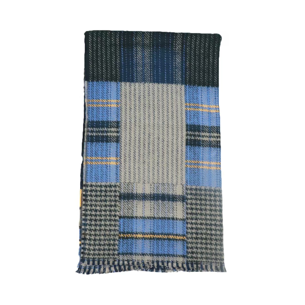 T860 acrylic scarf soft and comfortable winter warm scarf plaid striped woven scarf