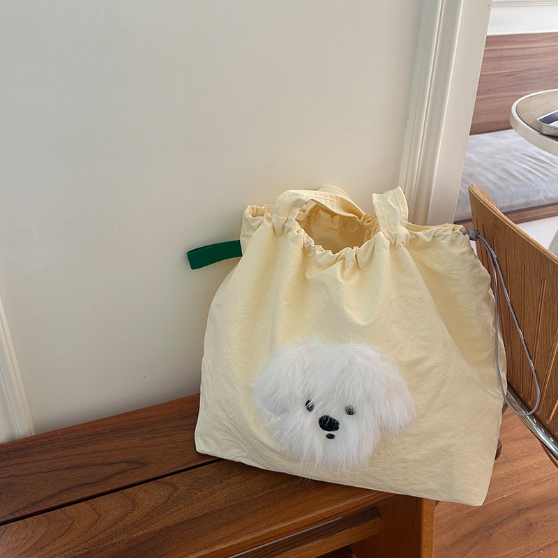 Top Brand High Quality New Style Style Embroidered Bag Casual Large Capacity Women's Handheld Canvas Bag Simple Fashionable Class Bag New Free De