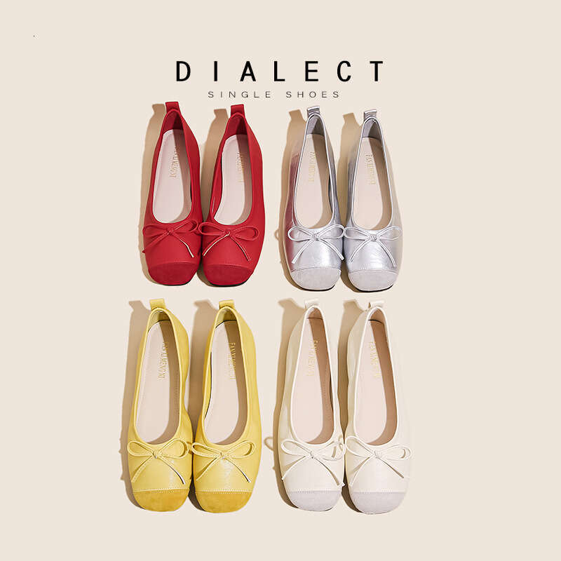 Ballet Loafers 2025 New Spring Gentle Temperament Fairy Slip-On Soft Flat Shallow Mouth Single Shoes