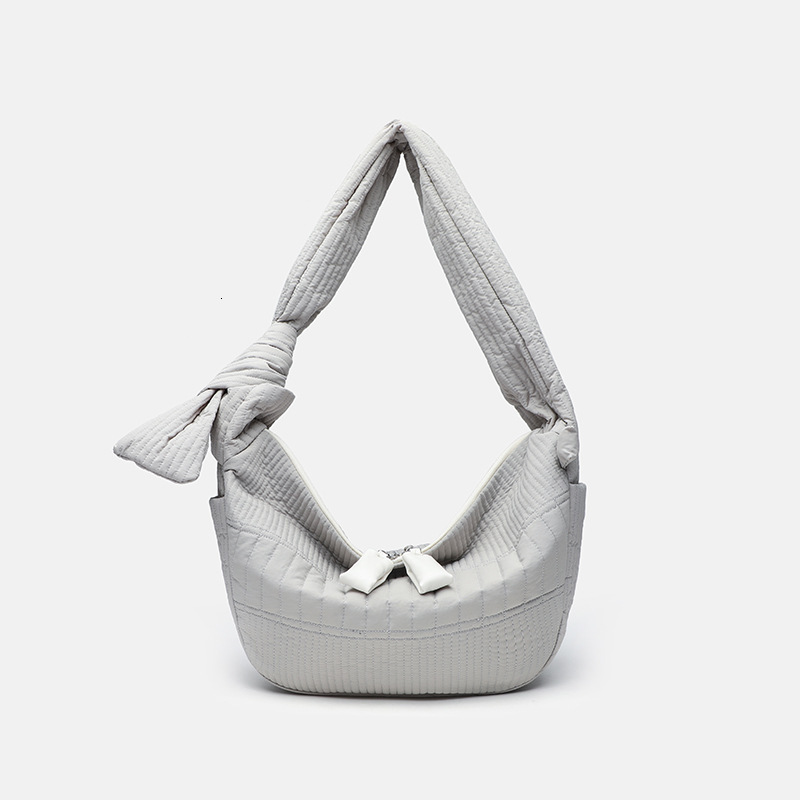 designer Pleated Lazy Style Good Morning Dumpling Bag for Women 2025 New Lightweight Large Capacity Shoulder Bag Casual Cloth Crossbody Bag