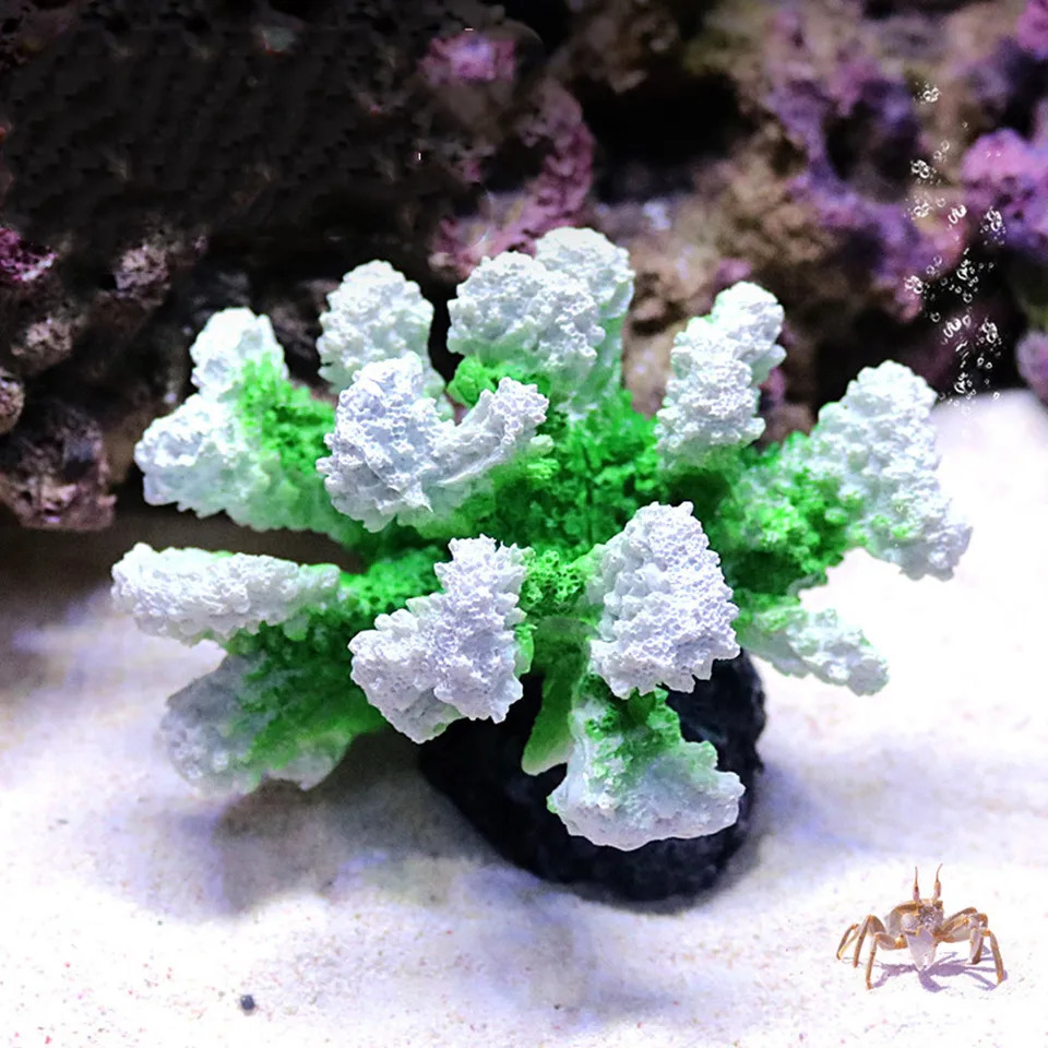 Resin Coral Reef Aquarium Ornaments Fish Tank Decor Resin Coral Home Tank Decor 250530