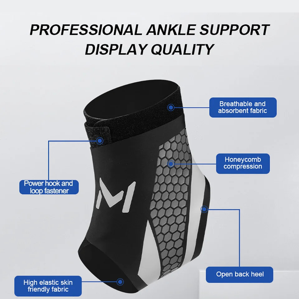GOBYGO 1Pcs Ankle Protectors Running Joint Strain Wear Tear Antifracture Protector Basketball Soccer Men Women 250530