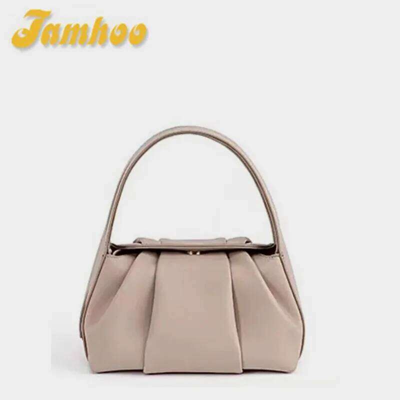 Jamhoo New Handbag Women Single Shoulder Crossbody Bags Versatile Korean Style Pleated Cloud Bag Bolsos