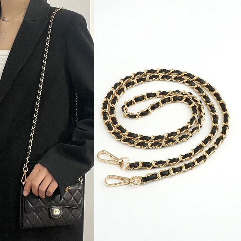 120cm Universal Shoulder Bag Strap Chain Strap For Crossbody Bag Simple Solid Color Strap Handbag Chain 250530