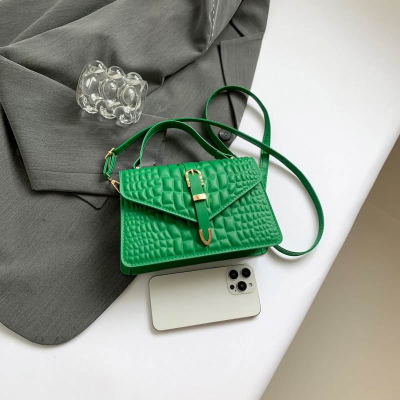 Free shipping Fashion Embossed Crocodile Pattern Handbag for shopping bag Women Summer designer New Small Square Bag Casual Simple Shoulder Crossbody 