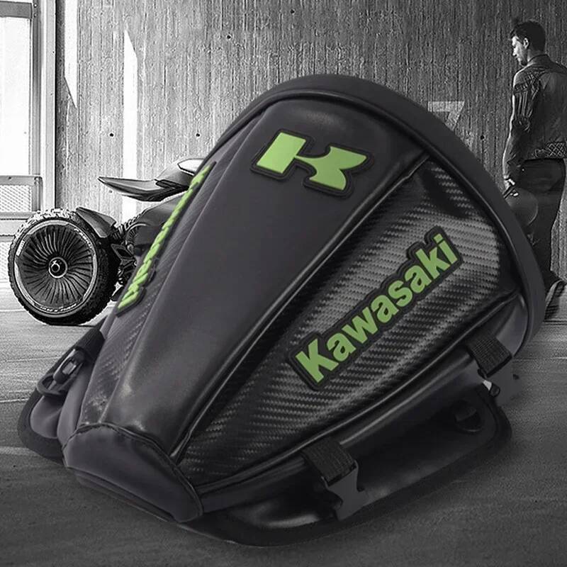 New Kawasaki Tail Motorcycle Rear Seat Waterproof Riding Bag