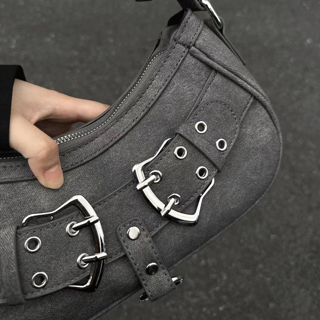 designer American Style Sweet Cool Spicy Girl Fashion Niche Underarm Bag High-end Sense Bag for Women 2025 New Casual Versatile Shoulder Bag