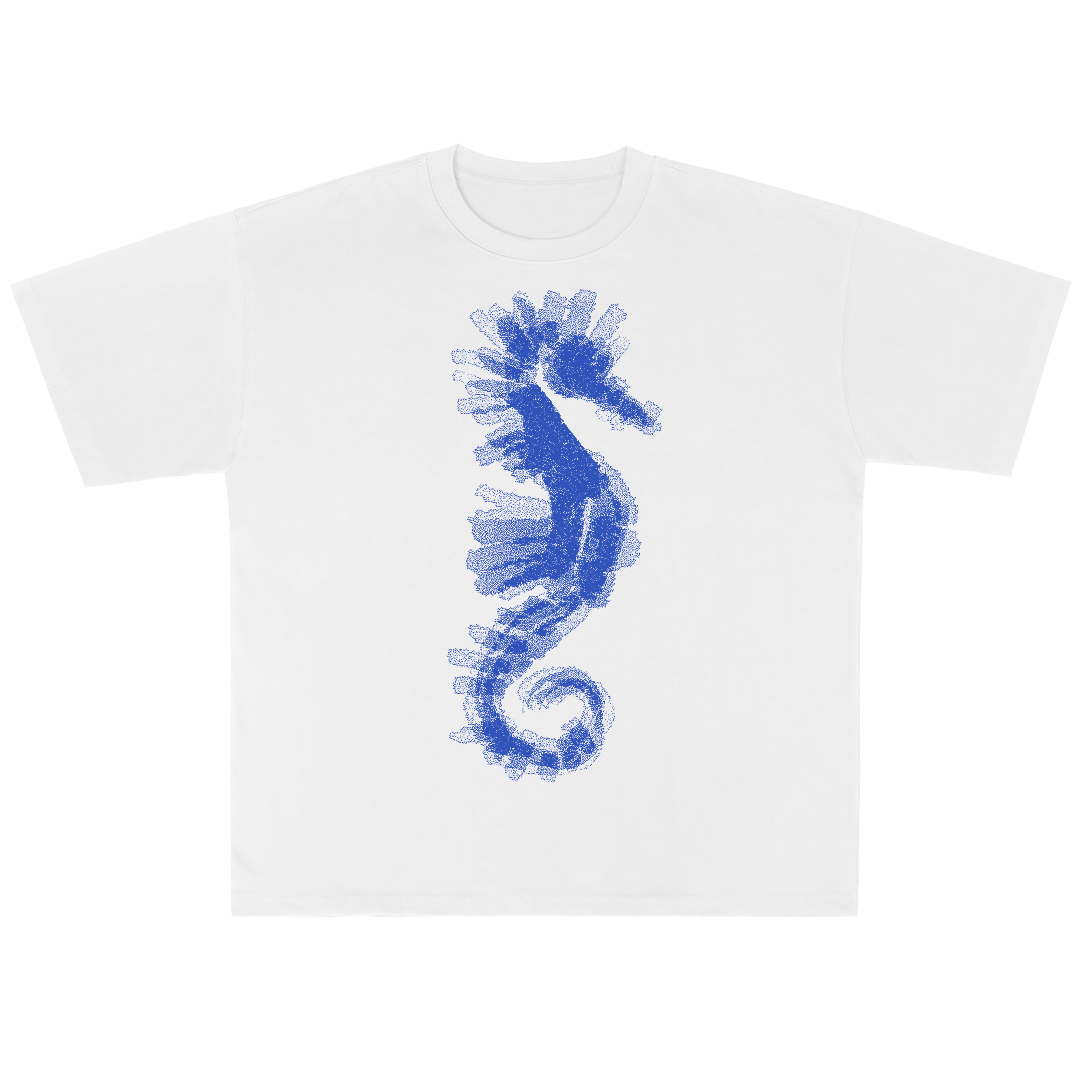 T-shirt men's top designer cotton T-shirt seahorse II short sleeved clothing high-quality fashionable T-shirt