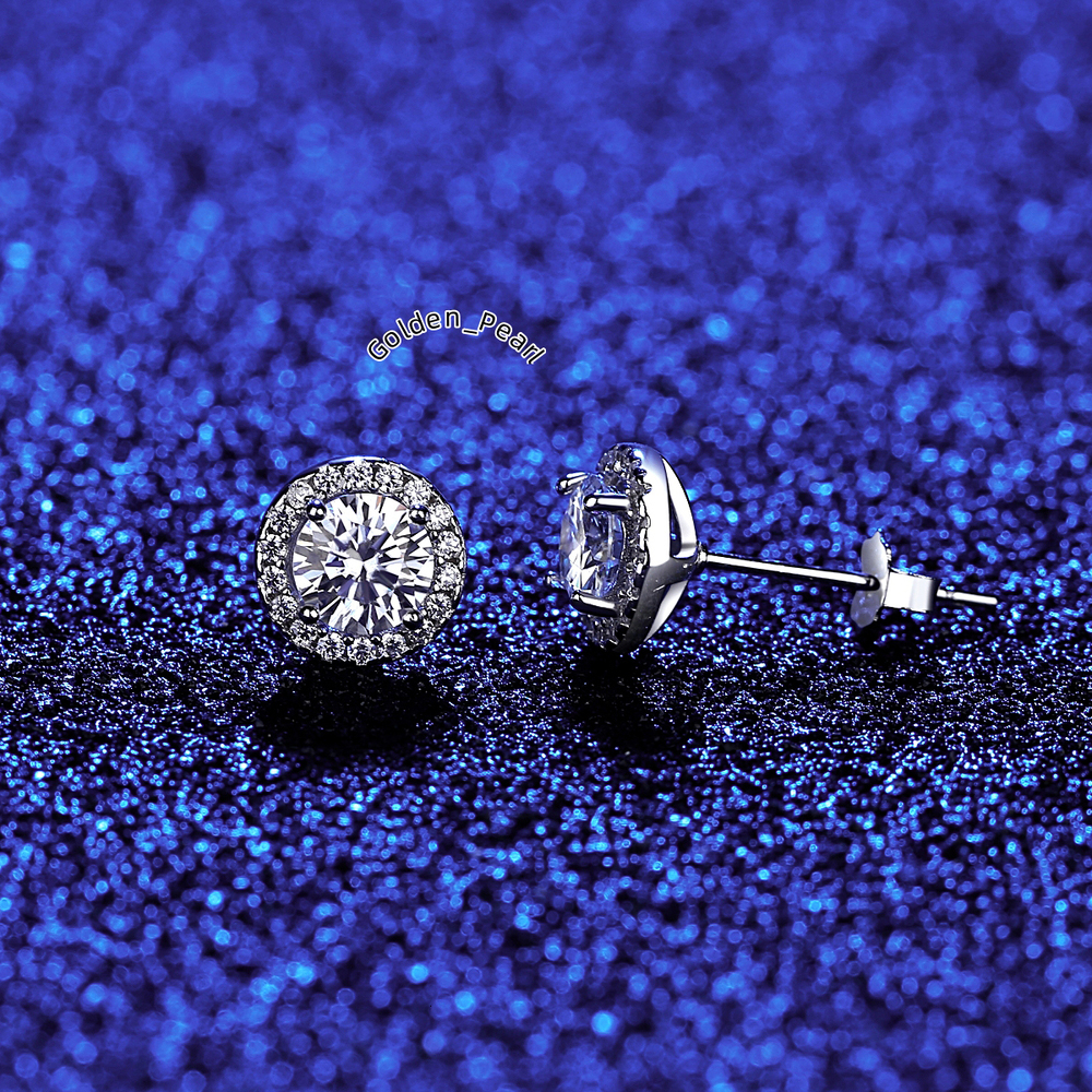 CZCITY Beautiful 925 Silver Moissanite Gra VVS Diamond Trendy Fancy Jewelry Earing for Girl S925 Earring