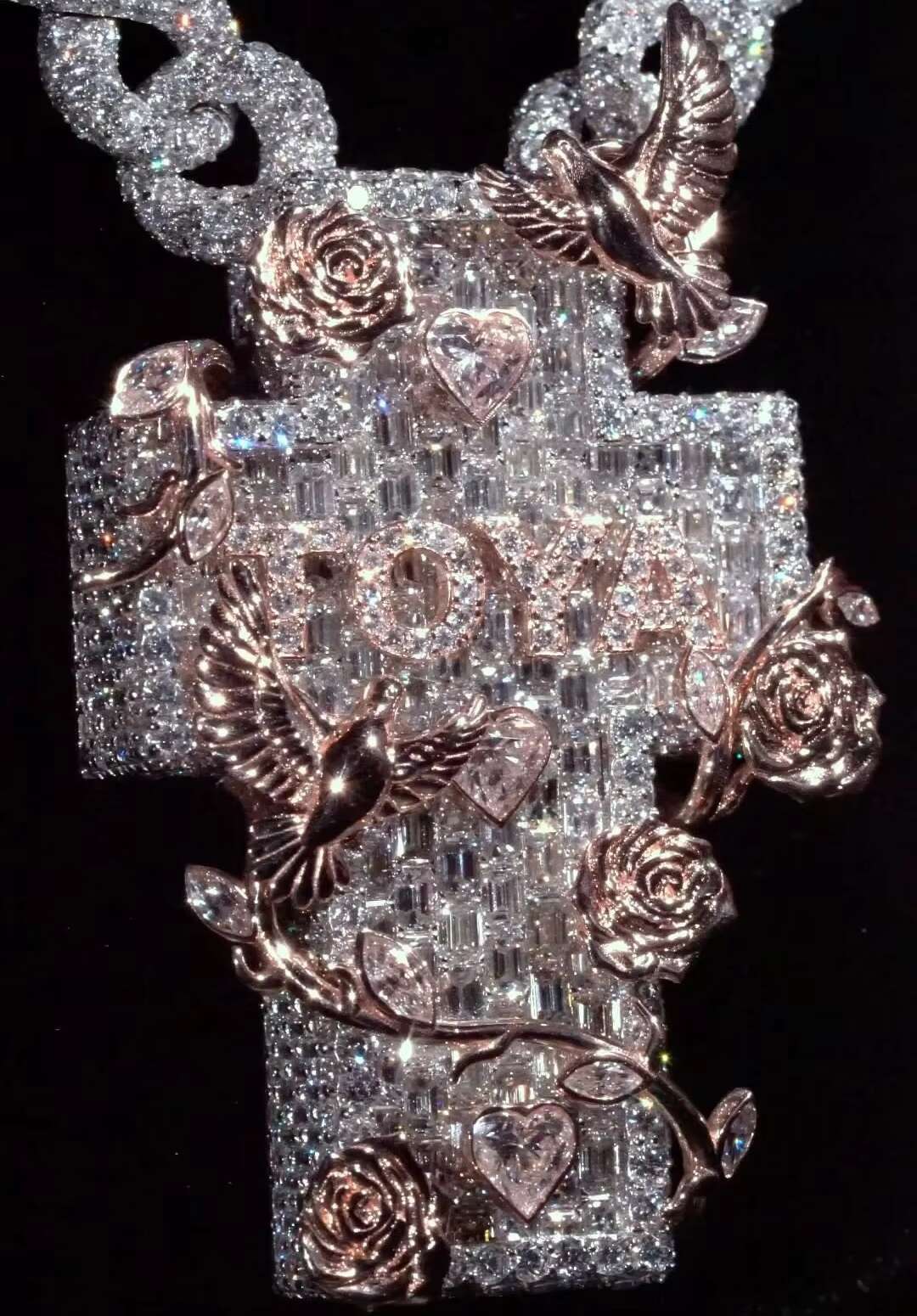 Trendy New Arrivals Custom Cross Pendant Necklace Charms Rapper 925 Sterling Silver VVS Moissanite Diamond Hip Hop Men Jewelry